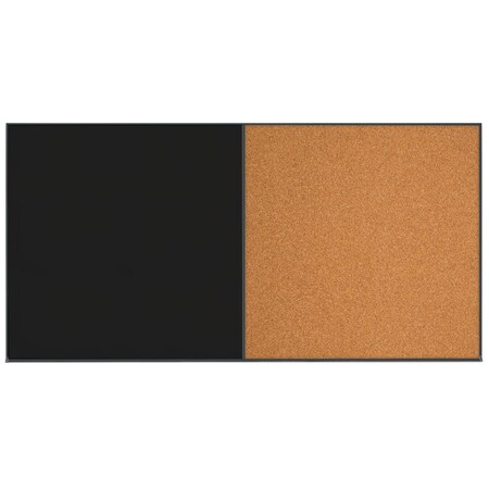 United Visual Products Enclosed Corkboard, 1 Door, 60"x36", 4" Fra UV3410-GOLD-SURF